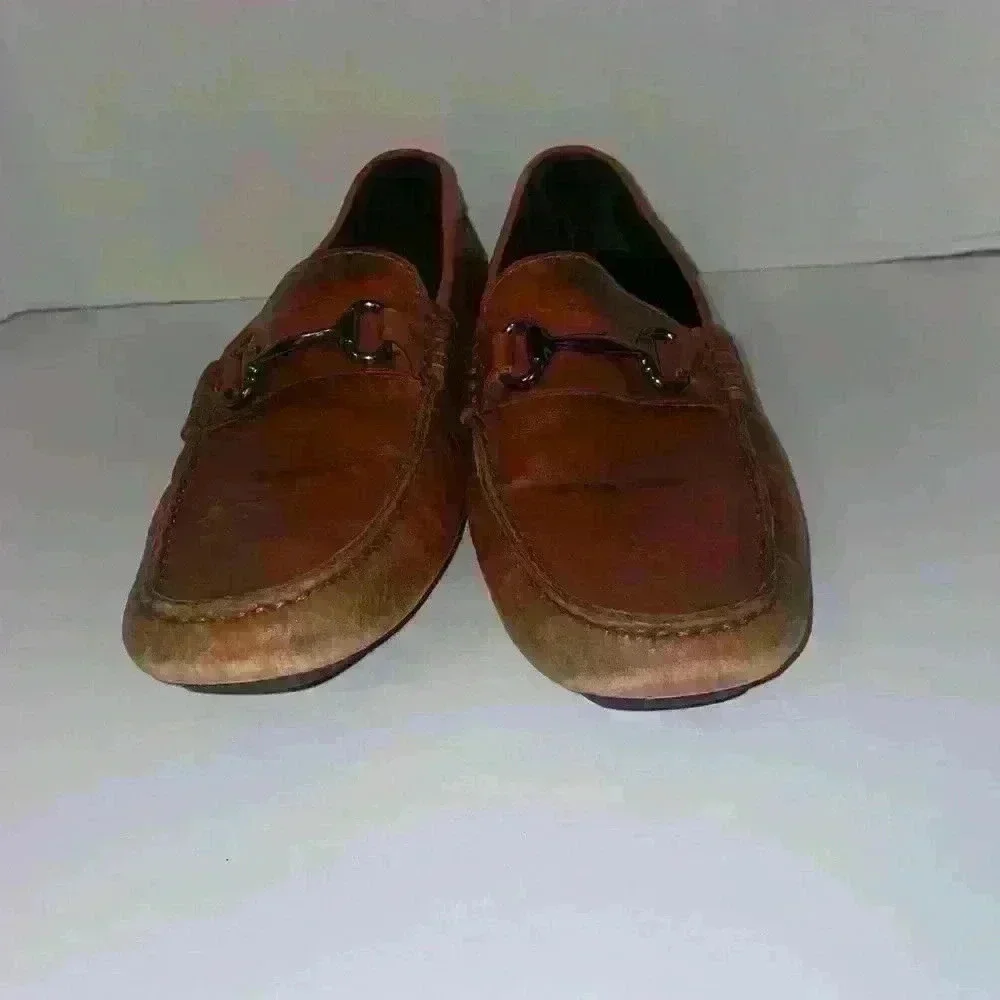 To Boot New York‎ del Amo leather cognac drivers loafers size 9